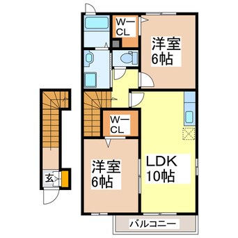 間取図 ベルアンジュⅡ