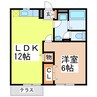 レジデンス濱田Ⅱ 1LDKの間取り