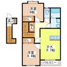 プレサスガーデン 2DKの間取り