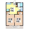 ベル・ヴィ２１ 2DKの間取り