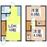 ジュネスワコー 2LDKの間取り