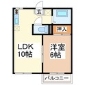 コーポサンリッチⅠの間取図