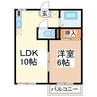 コーポサンリッチⅠ 1LDKの間取り