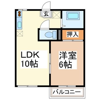 間取図 コーポサンリッチⅠ