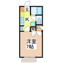 コーポサンリッチⅡの間取図