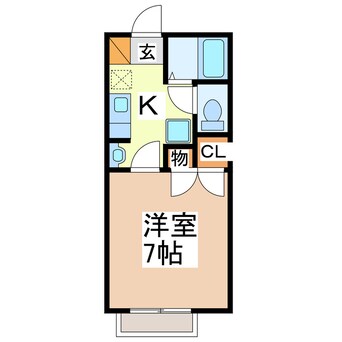 間取図 コーポサンリッチⅢ