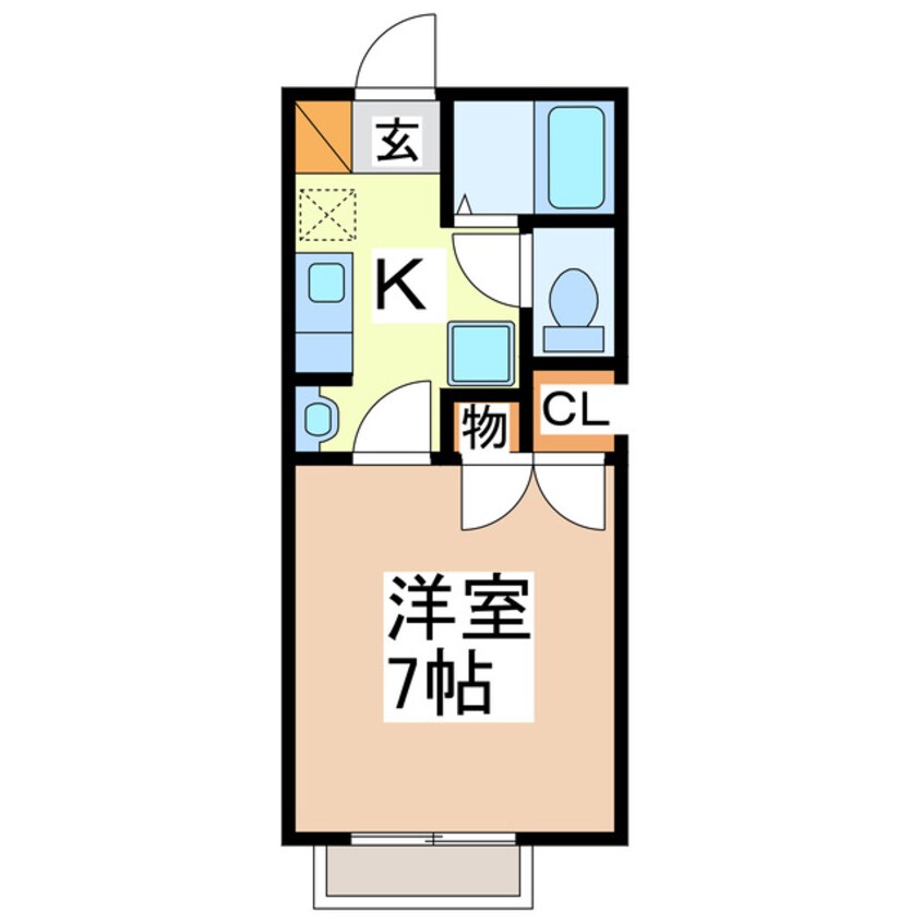 間取図 コーポサンリッチⅢ