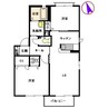 フォーレスＭⅡ 2LDKの間取り