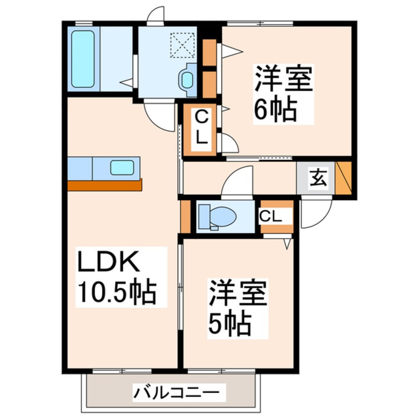 間取図 サウザンドタウンＤ