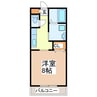 メゾンみなと 1Kの間取り
