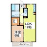 メゾン・ボヌールＡ 1LDKの間取り
