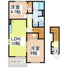 ファミール 2LDKの間取り