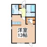 プラチナコート 1Rの間取り
