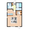 プラチナコート 1Rの間取り