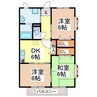 サンハイツ中北 3DKの間取り
