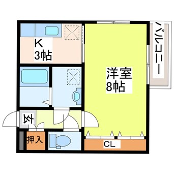 間取図 エクセルコーポ白石