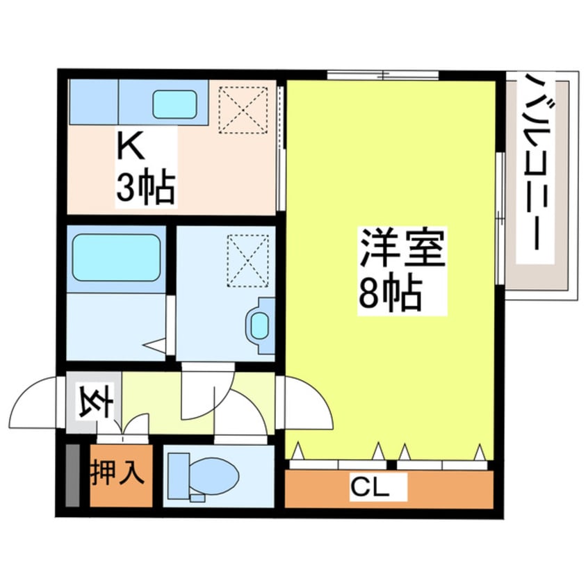 間取図 エクセルコーポ白石
