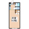 サンライズⅡ 1Kの間取り