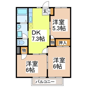 間取図 メゾンパーク前田