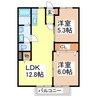 メゾンパーク前田 2LDKの間取り
