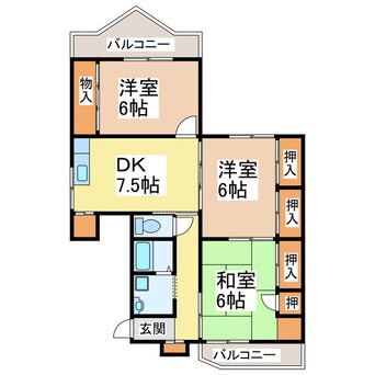 間取図 コーポビーナス