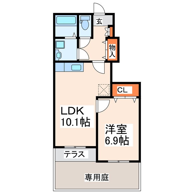 間取り図 サンパステル（小川町）