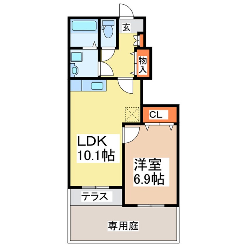 間取図 ボンヌール・パンションⅡ