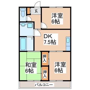 間取図 パインリバー７７