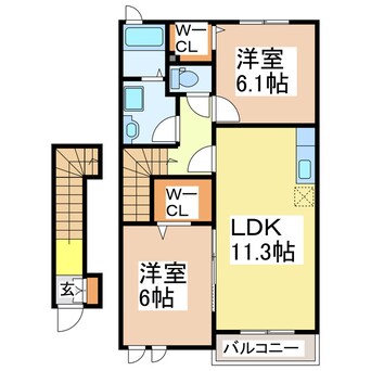 間取図 グランツオーヴェルⅠ