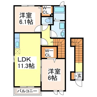 間取図 グランツオーヴェルⅠ