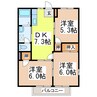 ドリームハイツ高田 3DKの間取り