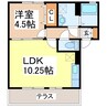 ウィンクルム 1LDKの間取り