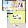 ウィンクルム 1LDKの間取り