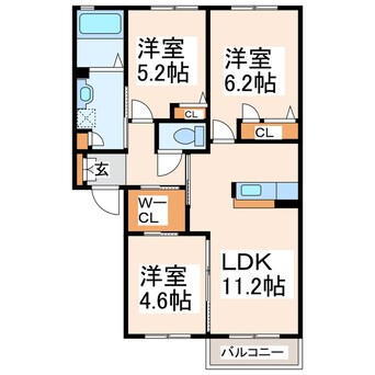 間取図 ミロワールＡ