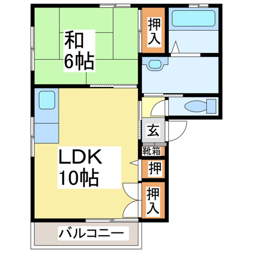 間取図 コーポひのかわ