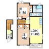 ViolaⅠ 2LDKの間取り
