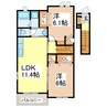 ViolaⅠ 2LDKの間取り