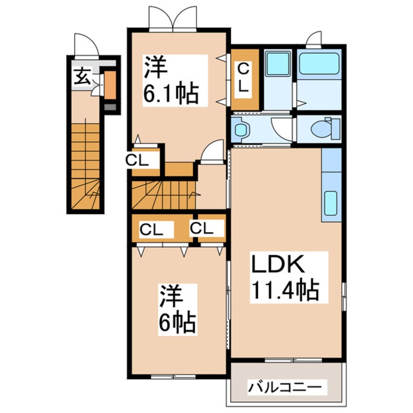 間取図 アドラブールＡ