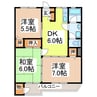八代トップマンション 3DKの間取り