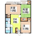八代トップマンションの間取図