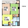 八代トップマンション 2DKの間取り