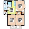 プライムハイツⅠ 3DKの間取り