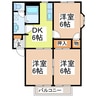 プライムハイツⅠ 3DKの間取り