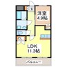 ロイヤルハイツ 1LDKの間取り