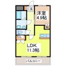 ロイヤルハイツ 1LDKの間取り