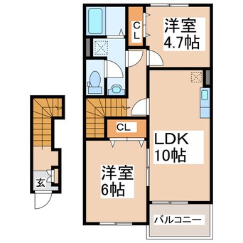 間取図 メゾン・ド・フルーヴ