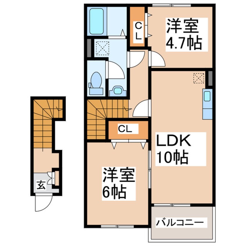 間取図 メゾン・ド・フルーヴ