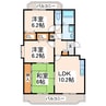 エトアール 3LDKの間取り