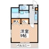 エクセレント新地 1Kの間取り
