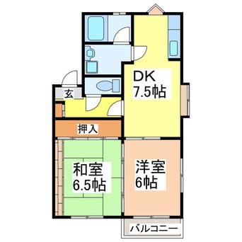 間取図 エクセレント田中東